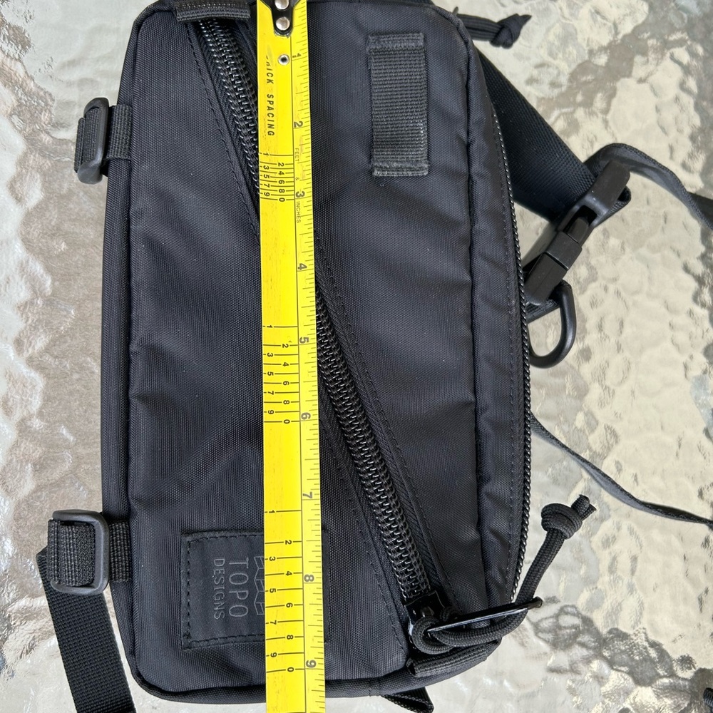 New! TOPO DESIGNS Black on Black Hip Waist Pack - Picture 11 of 11
